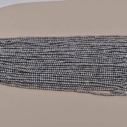 1161 3mm grey, natural freshwater pearl loose beads work in progress naked beads DIY
