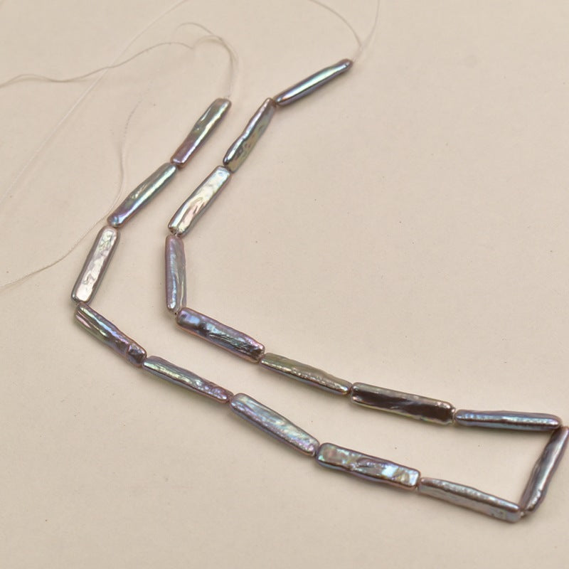 1108 Baroque special-shaped gray natural freshwater pearl manual DIY accessories