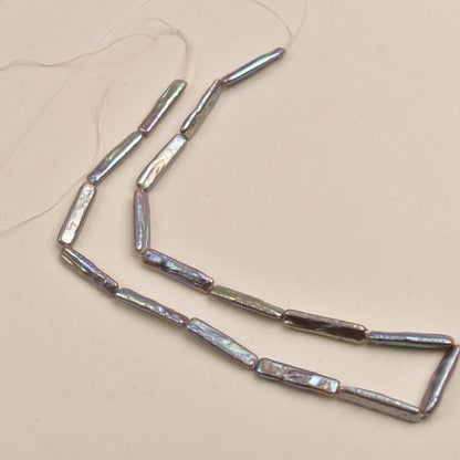 1108 Baroque special-shaped gray natural freshwater pearl manual DIY accessories