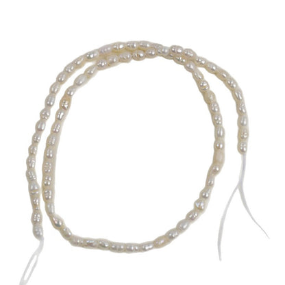 1007 Natural freshwater 2-3-4 mm rice beads freshwater pearl necklace