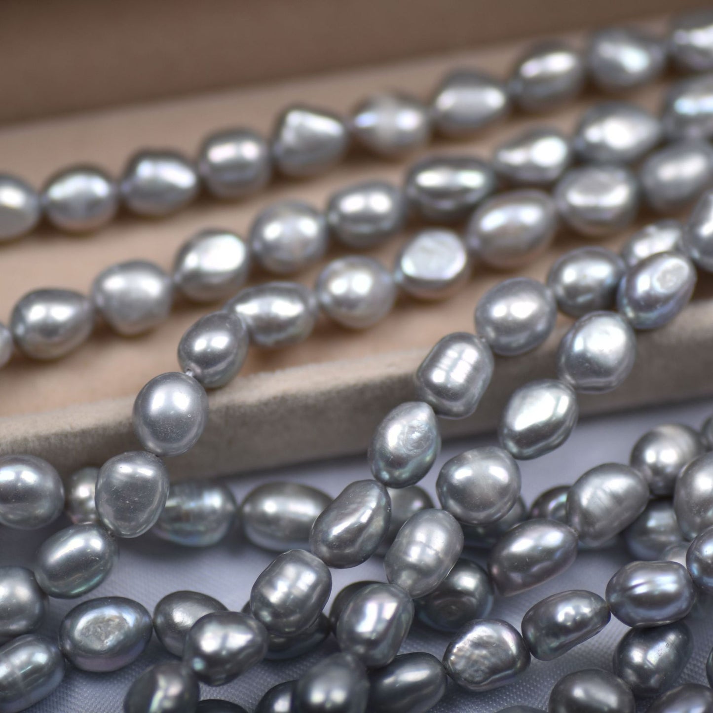 1325 Baroque, special-shaped 8-9mm gray small stone shape natural freshwater pearl DIY accessories