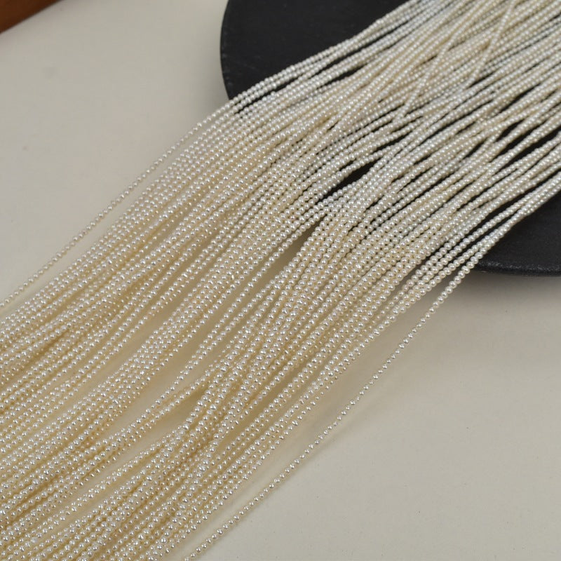 1192 1.8mm natural fresh water very fine pearl handmade DIY loose bead accessories