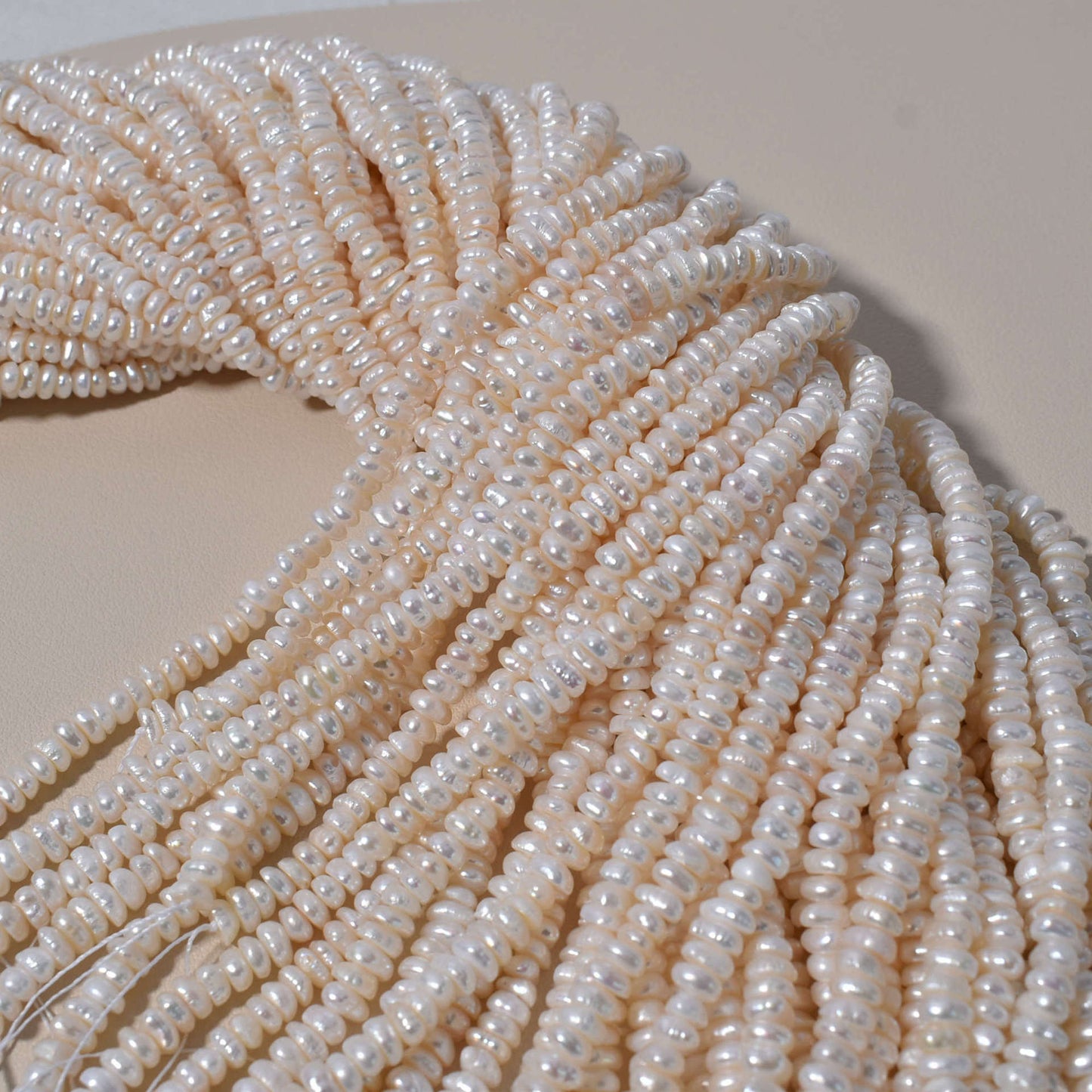 1203 cost-effective flat beads 4-5 special-shaped irregular pearls natural freshwater pearls DIY