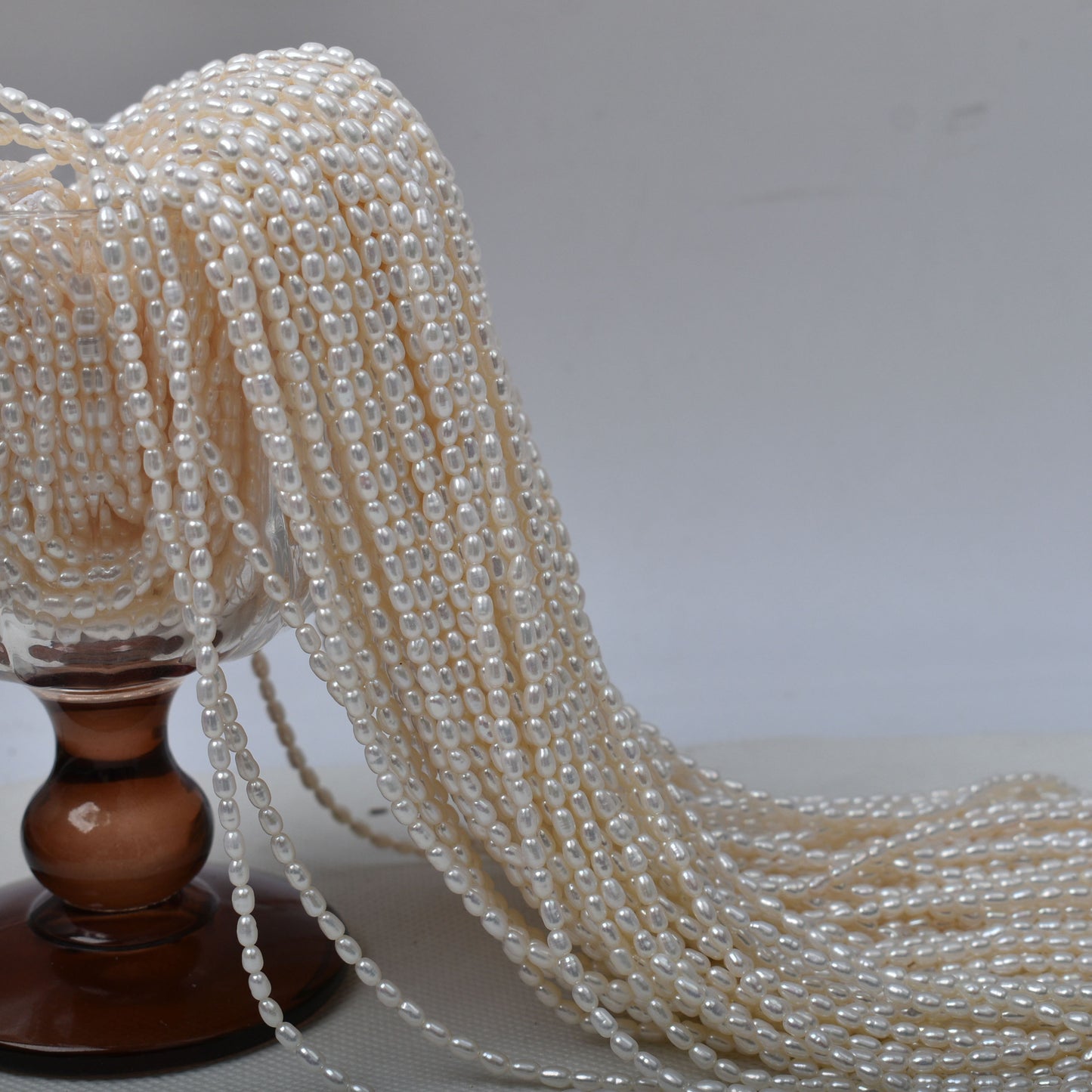 1008 Natural freshwater pearl rice bead handmade DIY  jewelry accessories materials wholesale