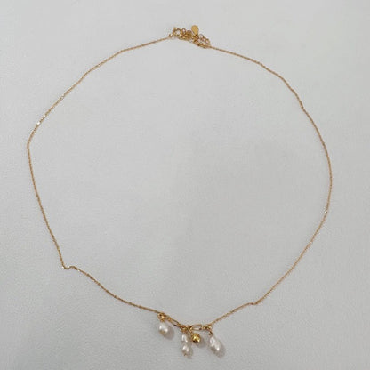 Natural special-shaped freshwater pearl necklace Personalized design Clavicle casual women's style