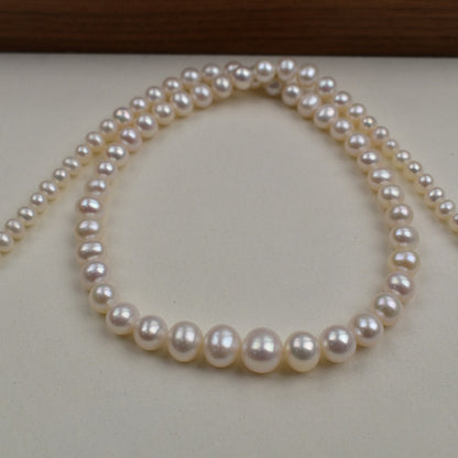 1138 Natural freshwater pearls, necklace work in progress DIY jewelry material