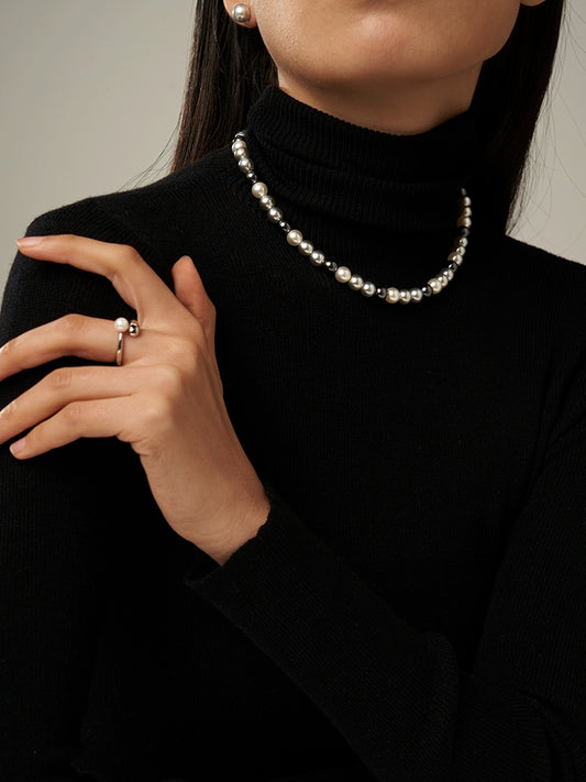 Necklace set female original collarbone chain retro light luxury high sense not picky