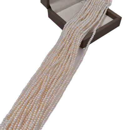 1207 4-5mm Strong Light Natural Freshwater Flat Beads Small Pearls DIY Loose Beads Jewelry Handmade Accessories Material Wholesale