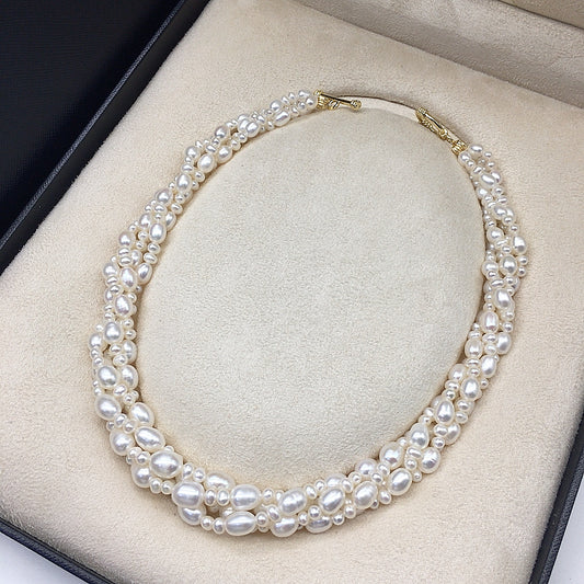multi-layer TIAN Ran freshwater pearl necklace