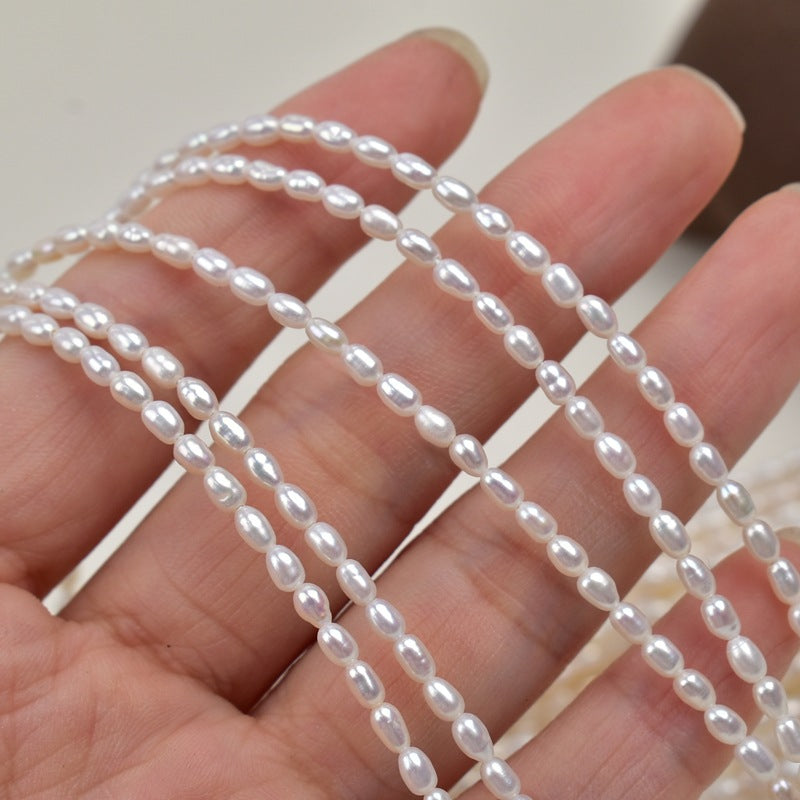 1061 2.5-3 mm Millet Beads Natural Freshwater Pearl work in progress