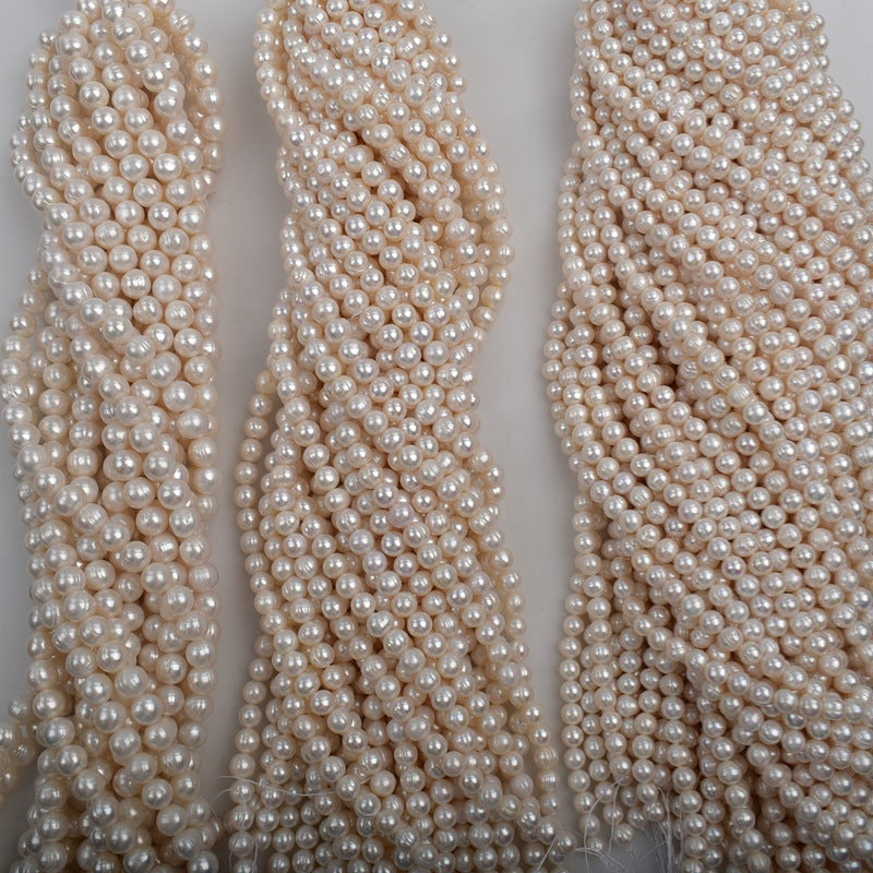 1159 natural freshwater pearl thread round pearl DIY jewelry material accessories wholesale