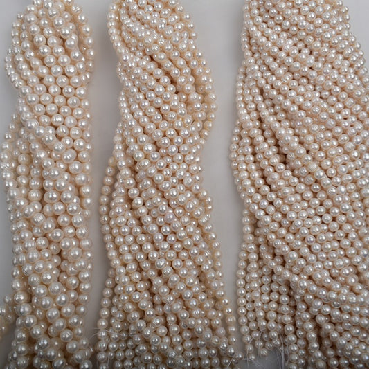 1159 natural freshwater pearl thread round pearl DIY jewelry material accessories wholesale