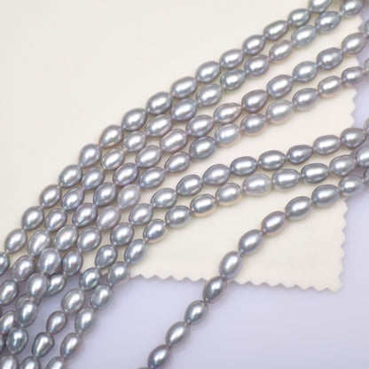 1038 gray natural freshwater pearls about 7-8mm DIY handmade beads jewelry beads