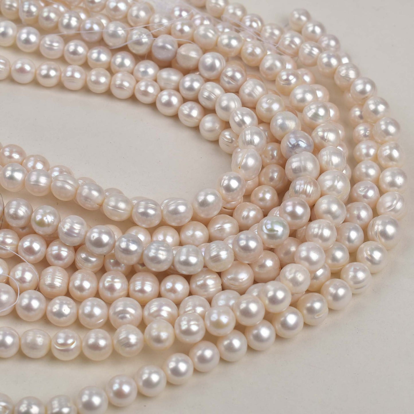 1179 large particles about 12mm white, pearl DIY freshwater pearl loose bead necklace work in progress