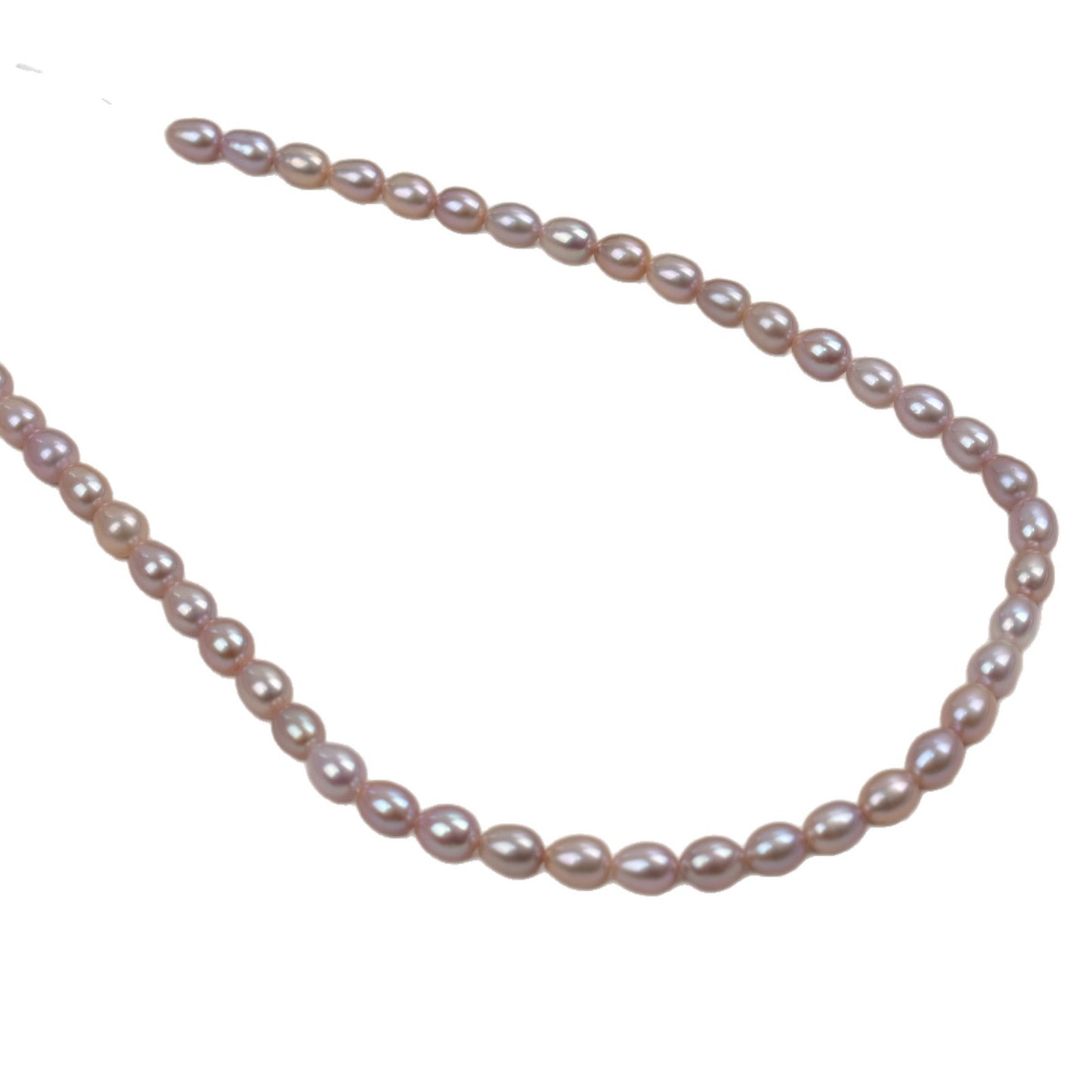 1016-Natural Freshwater Pearl Rice-shaped Loose Beads DIY Handmade Jewelry Accessories