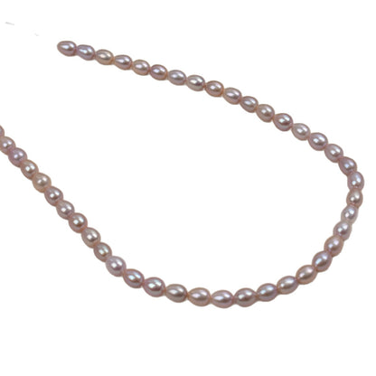1016-Natural Freshwater Pearl Rice-shaped Loose Beads DIY Handmade Jewelry Accessories