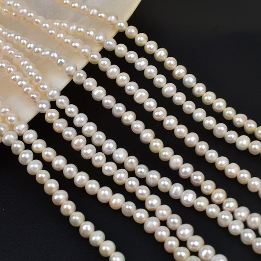 1145 7-8Mm natural freshwater pearl loose beads necklace collarbone chain DIY work in progress wholesale