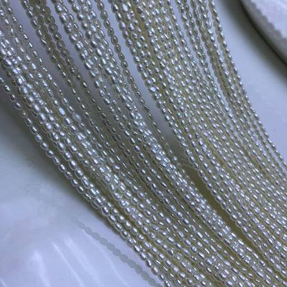 1024 Freshwater Pearl 2.5-3-4mm Rice Beads