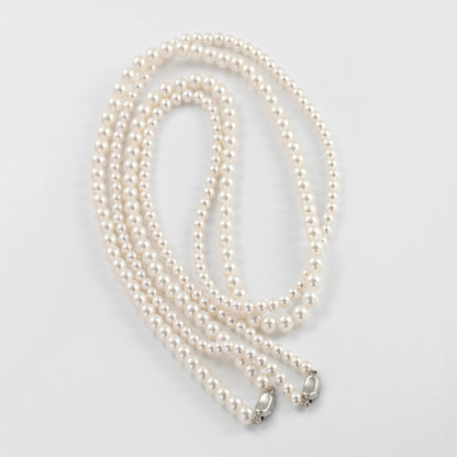 120Cm Pearl Necklace, Wear More Fa Zhengyuan Imitation  + Chain Stacked, Wear Women's Long Sweater Chain