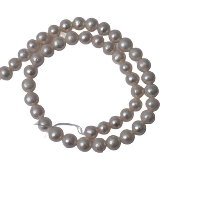 1139 Natural freshwater 9-10mm pearl loose bead mother chain work in progress DIY