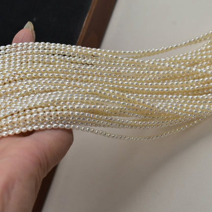 1035 2.5mm Mini Natural Freshwater Pearl  DIY Loose Bead Jewelry Accessories