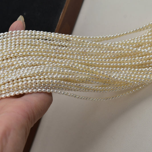 1035 2.5mm Mini Natural Freshwater Pearl  DIY Loose Bead Jewelry Accessories