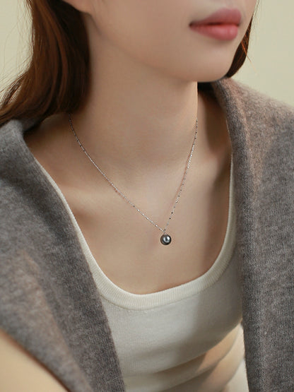 Zhengyuan Single Pearl Pendant Necklace Ladies Exquisite S925 Sterling Silver