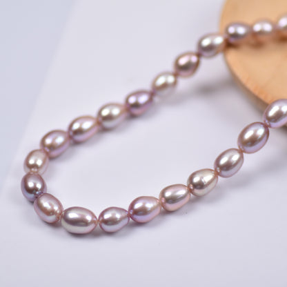 1019 Natural Freshwater Pearl Loose Beads 7-8mm Rice BeadsWholesale