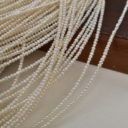 1192 1.8mm natural fresh water very fine pearl handmade DIY loose bead accessories