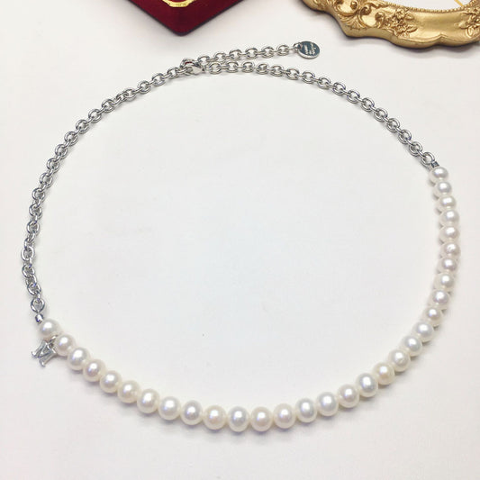 splicing  freshwater pearl necklace