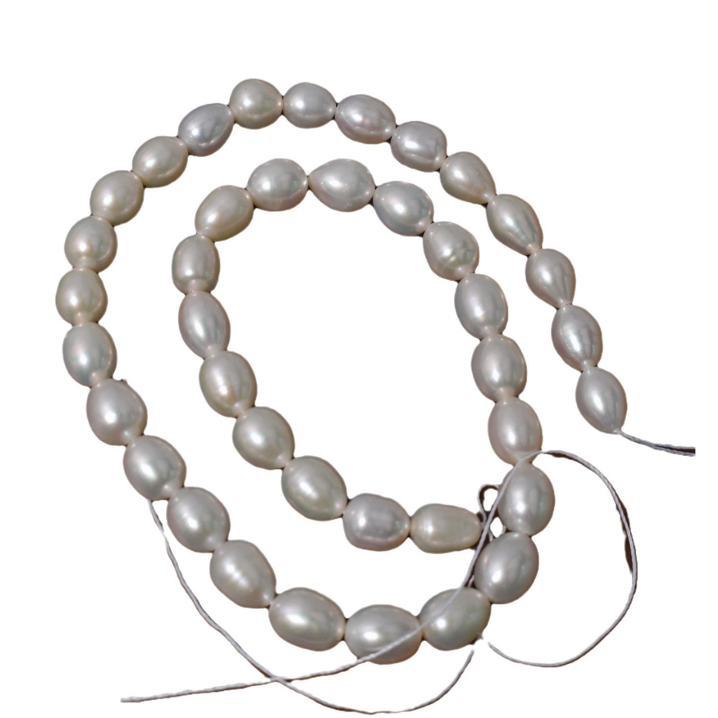 1005 Rice beads Rice-shaped pearl loose beads About 8-9mmDIY bracelet jewelry Natural freshwater pearl necklace Material work in progress