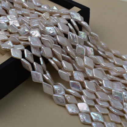1072 Baroque Pearl Natural Freshwater Pearl Rhombus Loose Bead Jewelry Accessories
