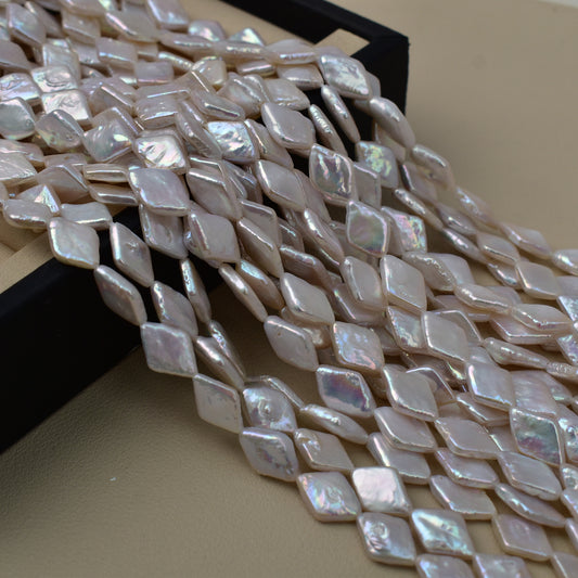 1072 Baroque Pearl Natural Freshwater Pearl Rhombus Loose Bead Jewelry Accessories