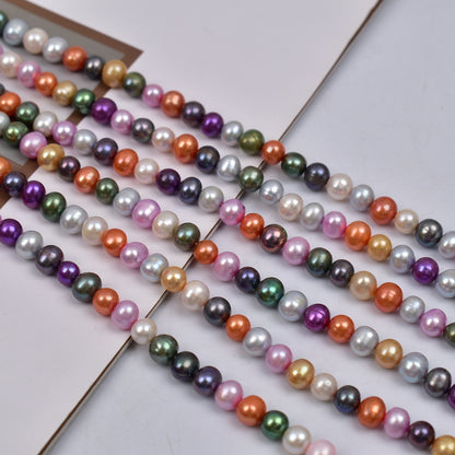 1125 7-8Mm work in progress DIY jewelry necklace bracelet wholesale natural freshwater pearl