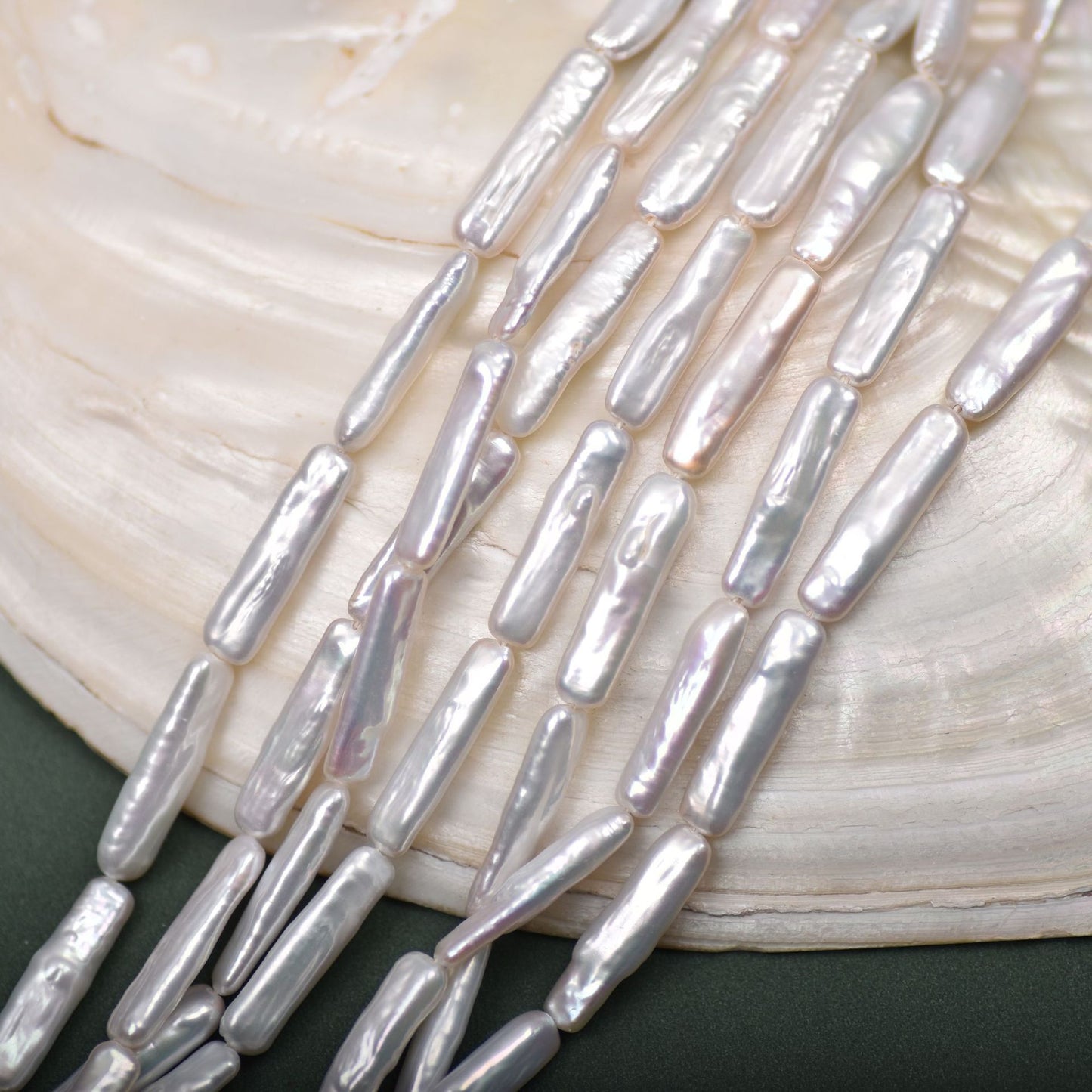 1105 Baroque strong light irregular natural freshwater pearl DIY necklace beaded jewelry accessories wholesale