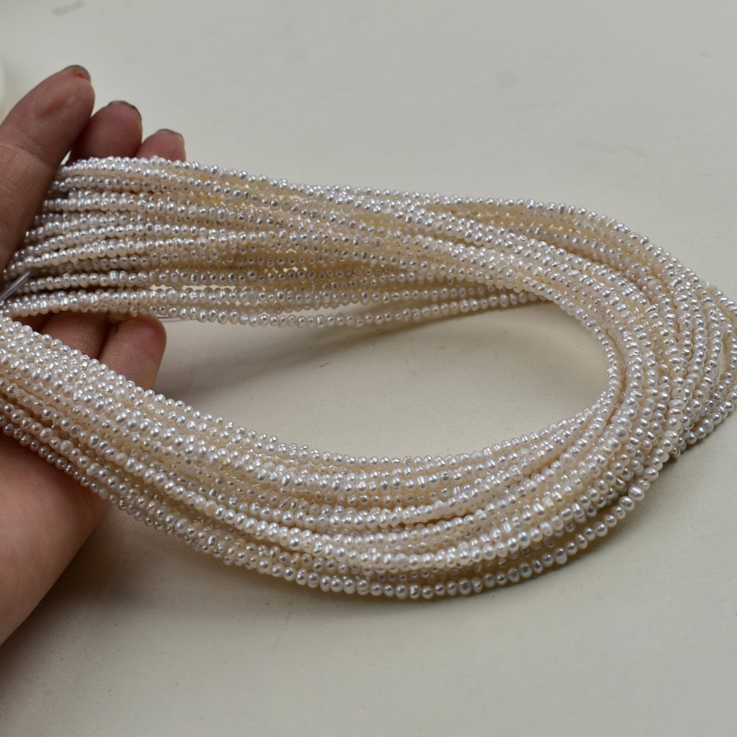 1226 Natural Freshwater Pearls 1.8-2.0mm Pearl Jewelry DIY Loose Bead Accessories