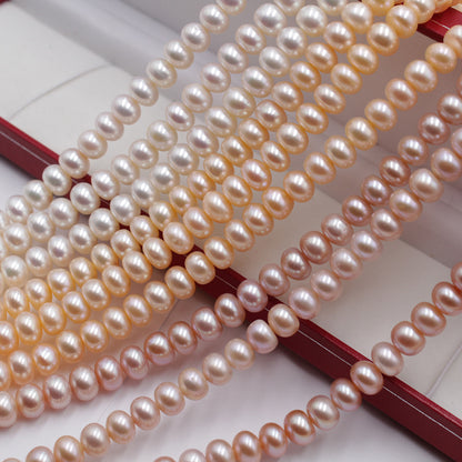 1229 farm direct sales, natural freshwater pearls 7-8mm work in progress DIY jewelry accessories