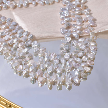 1089 Panax notoginseng natural freshwater pearl about 5-6mm baroque special-shaped pearl