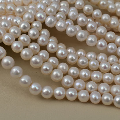 1139 Natural freshwater 9-10mm pearl loose bead mother chain work in progress DIY