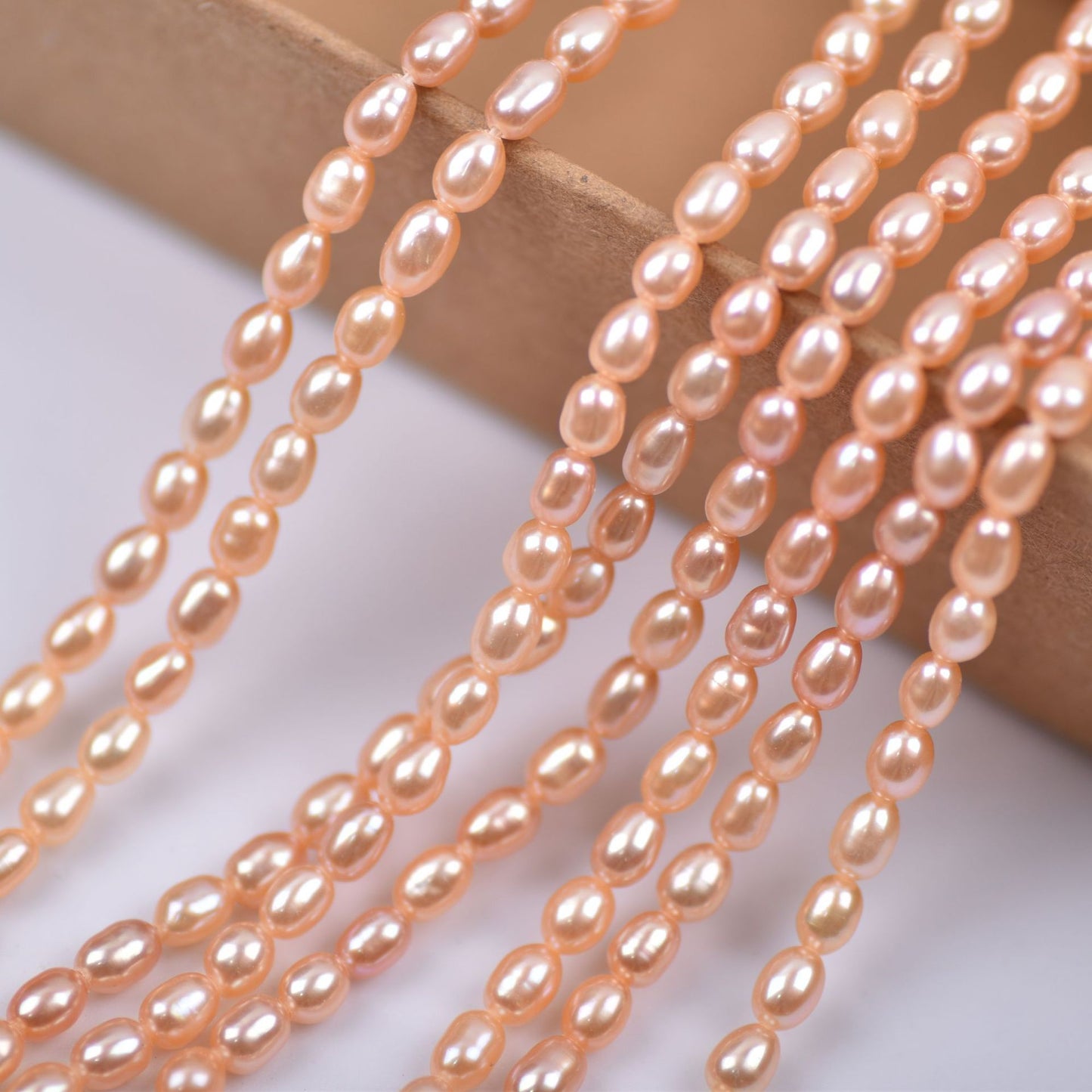 1039  mini beads 3.5mm white pink purple natural freshwater pearls