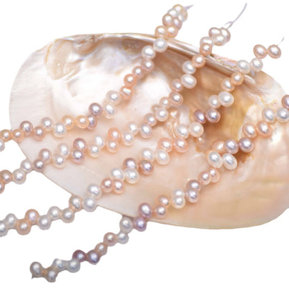 1003 Panax notogeng rice beads about 7-8mm natural freshwater pearls work in progress necklace loose beads DIY raw material accessories wholesale