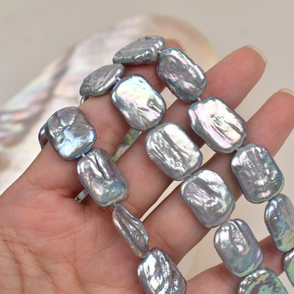 1078 Baroque cube shaped pearl natural freshwater pearl