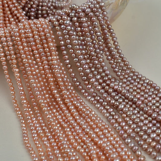 1185 4-5Mm natural freshwater pearl work in progress DIY loose beads