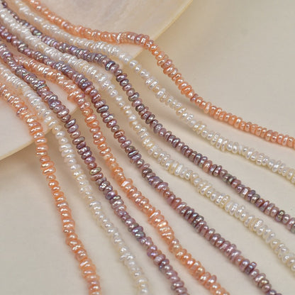 1255 4-5mm Irregularly Stacked Baroque Natural Freshwater Real Pearl Small Pearl Jewelry Accessories Necklace Material