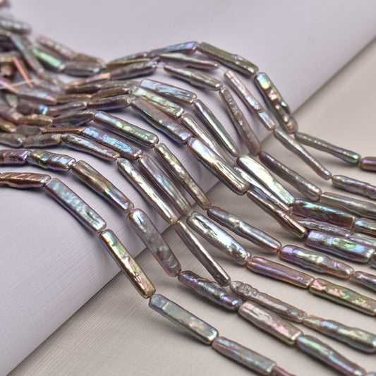 1108 Baroque special-shaped gray natural freshwater pearl manual DIY accessories