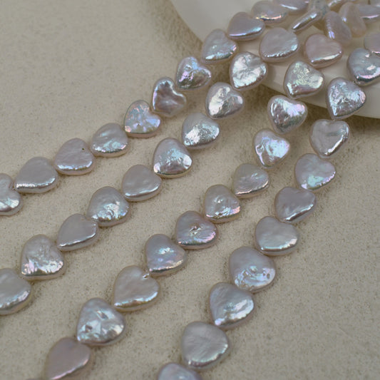 1075 Baroque special-shaped about 11-12mm love pearls, jewelry accessories