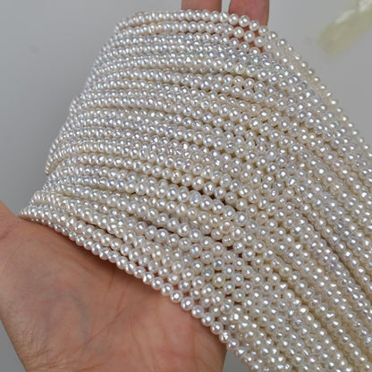1190 4-5Mm Natural Freshwater Pearl AK Pearl Necklace work in progress Loose Beads DIY Jewelry