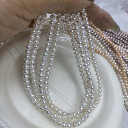 1123 Natural Pearl 4-5MM Near Round  Loose Bead DIY Jewelry Accessories
