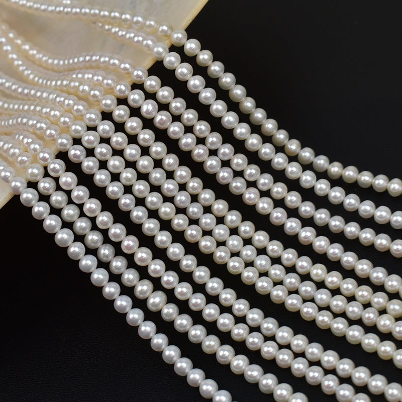 1120 5-6mm near-round strong light pearl natural freshwater pearl DIY handmade jewelry