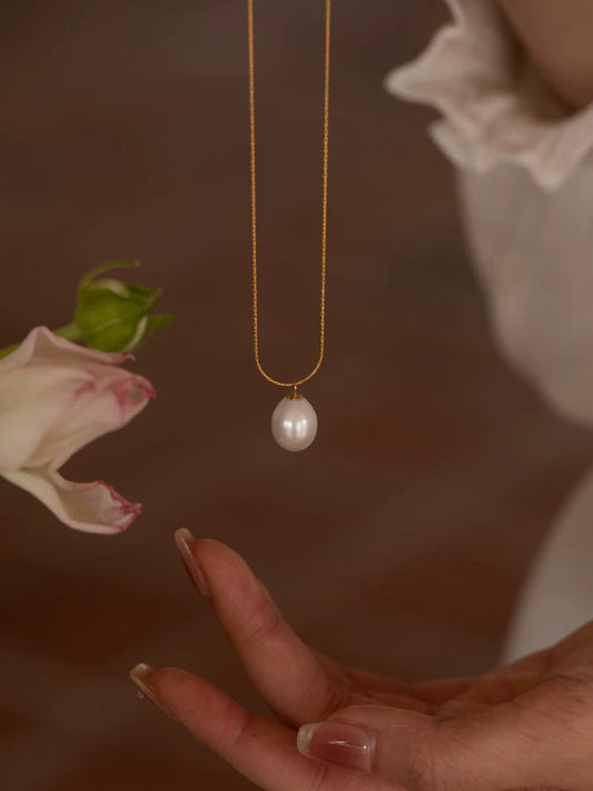 Pearl Necklace Girls Vintage ins Simple Chain Neck Snake Bone Chain Gift